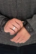 Мужская куртка-пальто демисезонная большого размера UF-Fashion 146-DVL DV MEN'S 48 темно-коричневый - изображение 6