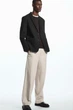 Блейзер чоловічий COS single-breasted twill blazer 1131582001 Eur 48 Чорний - изображение 4