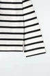 Поло жіноче COS relaxed striped polo shirt 1266544001 S Чорний білий - изображение 6