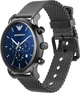Мужские часы Emporio Armani Luigi AR1979 с хронографом (Серый / Синий циферблат) - изображение 3