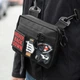 Сумка через плечо Hunter Mini Black, барсетка из Оксфорда 1000Д, черная, с Velcro-панелью для патчей (20х15х5 см) - изображение 1
