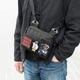 Сумка через плечо Hunter Mini Black, барсетка из Оксфорда 1000Д, черная, с Velcro-панелью для патчей (20х15х5 см) - изображение 2