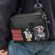 Сумка через плечо Hunter Mini Black, барсетка из Оксфорда 1000Д, черная, с Velcro-панелью для патчей (20х15х5 см) - изображение 4