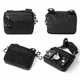 Сумка через плечо Hunter Mini Black, барсетка из Оксфорда 1000Д, черная, с Velcro-панелью для патчей (20х15х5 см) - изображение 15