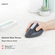 Мышь Logitech MX Lift Vertical Ergonomic Bluetooth Black/Grey - изображение 3