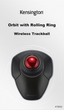 Трекбол Kensington Orbit Wireless Black/Red (K70992) - изображение 3