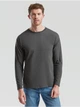 Мужская футболка с длинным рукавом Fruit of the Loom Valueweight Long Sleeve 100% хлопок,размер XL, Графит - изображение 1