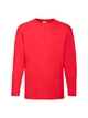 Мужская футболка с длинным рукавом Fruit of the Loom Valueweight Long Sleeve 100% хлопок,размер S, Красная - изображение 6