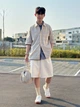 Рубашка хлопковая мужская Uniqlo 773010296 XL Бежевая (1161496350) - изображение 8