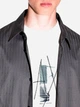 Рубашка хлопковая мужская Armani Exchange 115304502 S Серая (1161429853) - изображение 4