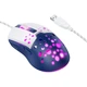 Компьютерная проводная мышь HOCO GM51 1200-3600dpi 7 LED color Бело-синяя - изображение 1