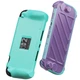 Захисний чохол в комплекті з кришкою HardShell Skull & Co StandGrip для Nintendo Switch 2 Light Green та Light Purple бампер підставка - зображення 1