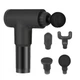 Портативный массажер для тела и 4 насадки, от USB, Fascial Gun KH-320, Черный / Ручной мышечный вибромассажер - изображение 2