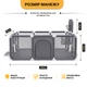 Детский игровой манеж LEOBRO Multisport Grey 120 x 180 см футбольные ворота для малышей баскетбольное кольцо манеж для игр детский - изображение 5