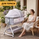 Кроватка-трансформер LEOBRO Smart Crib Pro 5в1 Серая (LB-1136) - изображение 10