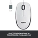 Мишка Logitech M100 USB White (910-006764) - зображення 4