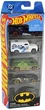 Zestaw samochodów Mattel Hot Batman 5 szt JLN10 /12 (194735367856) - obraz 1
