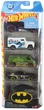 Zestaw samochodów Mattel Hot Batman 5 szt JLN10 /12 (194735367856) - obraz 2