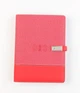 Блокнот с Powerbank беспроводной зарядкой Universal дневник с флешкой 16 Гб Красный (ткань) + листья в клеточку - изображение 7