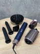 Фен-щітка для волосся Grunhelm GHD-816-1 стайлер 1500 Вт із комплектом насадок 6в1 Синій - изображение 7