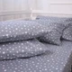Простирадло Фланель 012 "Grey Stars" 220*240 - зображення 7