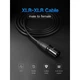 Кабель мультимедийный XLR M to XLR F 3.0m AV130 black Ugreen (20711) - зображення 3