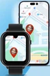 Умные часы для детей Lemfo KT38 с AMOLED дисплеем, 4G LTE сим картой, видеозвонками, GPS геолокацией, Wi-Fi, прослушиванием и памятью 16 ГБ До 4 дней работы Черный - изображение 5