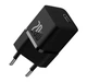 Зарядное устройство Baseus GaN5 Mini Fast Charger 20W Сетевой адаптер Type-C с быстрой зарядкой QC3.0/PD3.0, Черный - изображение 1