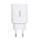 Зарядное устройство Baseus Speed Mini PD Charger 20W Сетевой адаптер Type-C с быстрой зарядкой PD3.0/QC3.0/FCP, Белый - изображение 4