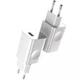 Зарядний пристрій Baseus Quick Charger 24W Мережевий адаптер USB зі швидкою зарядкою QC3.0, Білий - зображення 4