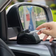 Автомобильная ветрозащитная пепельница Premium на двустороннем скотче (черная) — D-образная пепельница-трансформер со скользящей крышкой, блокирует запах - изображение 5