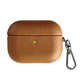 Чехол Grain Leather Case противоударный для AirPods Pro 3 натуральная кожа коричневый Saddle Brown SR-547 - изображение 1