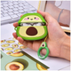Чехол силиконовый противоударный для AirPods 1 2 Avocado 3D Case защитный зеленый SR-547 - изображение 2