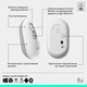 Комплект клавіатура та мишка Logitech POP Icon Combo Bluetooth UA Off-White (920-013141) - зображення 7