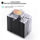 Процесорний кулер JONSBO PISA A5 ARGB White (120mm/LGA 1700/1200/115X/AM4/AM5/265W/4Pin PWM) - изображение 5