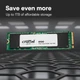 SSD Crucial E100 1TB PCIe 4.0 x4 NVMe M.2 (CT1000E100SSD8) - изображение 4