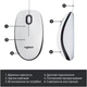 Мишка Logitech M100 USB White (910-006764) - зображення 6