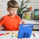 Противоударный детский силиконовый чехол с подставкой EVA Kids Stand для Lenovo Idea Tab 11" (TB336FU, TB336ZU) / Xiaoxin Pad 11 2025 11" (TB335FC) Голубой - изображение 6