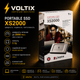 Портативный SSD Kingston XS2000 1TB USB 3.2 Gen 2x2, Type-C, до 2000 МБ/с - изображение 2