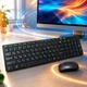 Беспроводной комплект клавиатура и мышь K06 с USB-ресивером и защитной накладкой - изображение 1