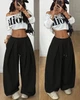 Unisex оверсайз брюки / черный one-size / BASED 0227980 - изображение 2