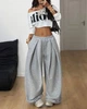Unisex оверсайз брюки / серый one-size / BASED 0227981 - изображение 3