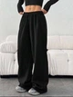 UNISEX базовые спортивные штаны \ Черный 42-46 / BASED 0227350 - изображение 3