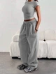 UNISEX базові спортивні штани \ Сірий 42-46 / BASED 0227351 - зображення 5