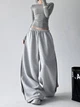 UNISEX базові спортивні штани з полосами по боках \ Сірий 42-46 / BASED 0227451 - зображення 5