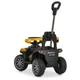 Дитячий електромобіль толокар з батьківською ручкою BAMBI M 6300EBLR-6 жовтий (2х25W, EVA, екошкіра, USB, Bluetooth) - зображення 4