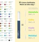 Спиртовые маркеры для скетчинга кисть и долото рисования Ohuhu 104 Colors Dual Tips Alcohol Art Markers Brush & Chisel Honolulu - изображение 3