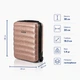 Чемодан для лоукоста Wings 160PC мини 23л розовое золото (160PC-XS-RoseGold) - изображение 2