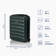 Чемодан для лоукоста Wings 160PC мини 23л зеленый (160PC-XS-Dark-green) - изображение 2
