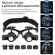 Лупа окуляри бінокулярні Magnifier 9892GJ з LED підсвіткою / збільшення 10X 15X 20X 25X - зображення 3